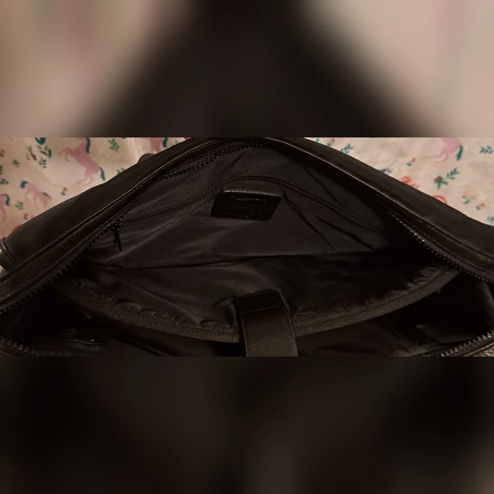 EUC Vintage 90s Fossil Black Business Casual School Padded Unisex Laptop Bag